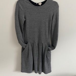 Wilfred Tartine Long Sleeve Dress Grey size 4